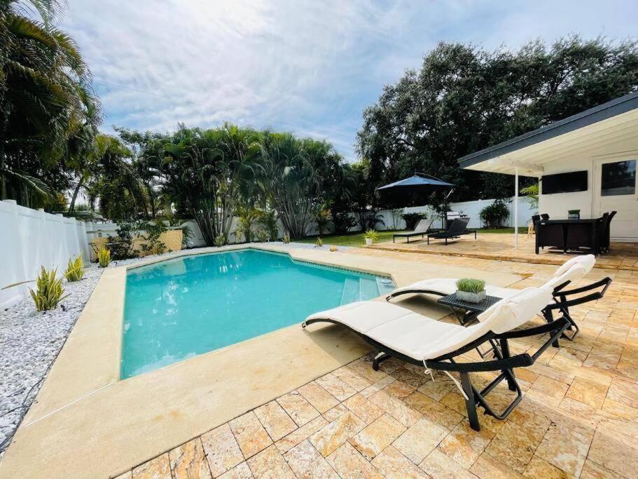 Tropical Oasis House Private Pool Family Yard Villa Fort Lauderdale Eksteriør billede